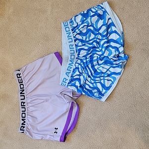 Under Armour Play Up short lot girls youth large YL